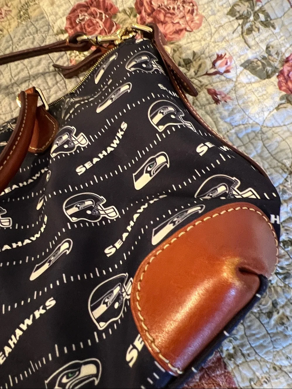 Dooney Bourke Seahawks Satchel crossbody strap purse